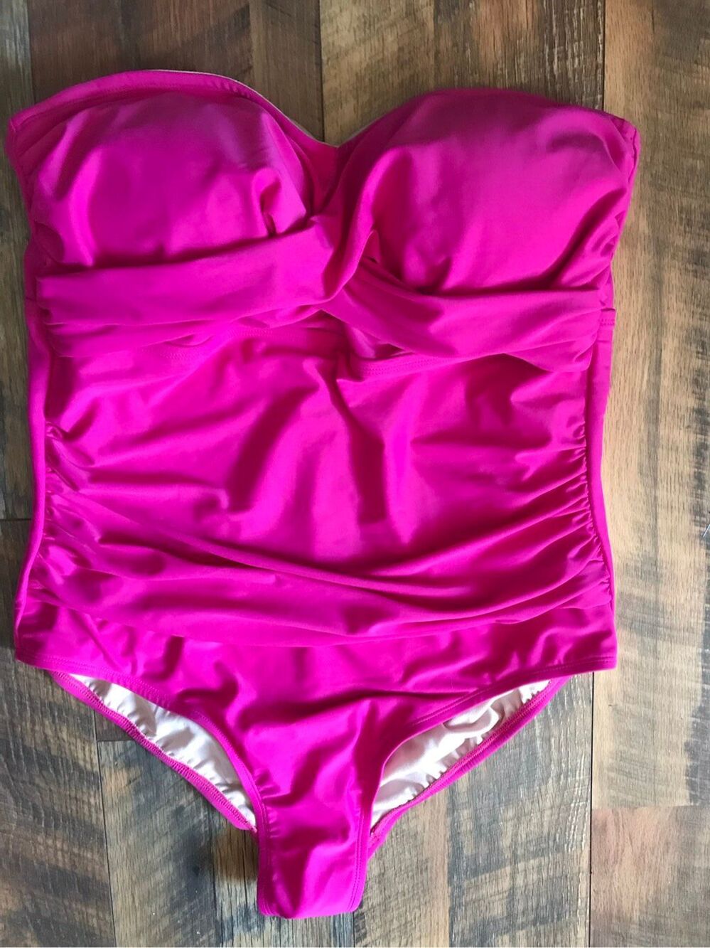 Kona Sol one piece Pink swimsuit New tags SZ 18 removable straps are missing